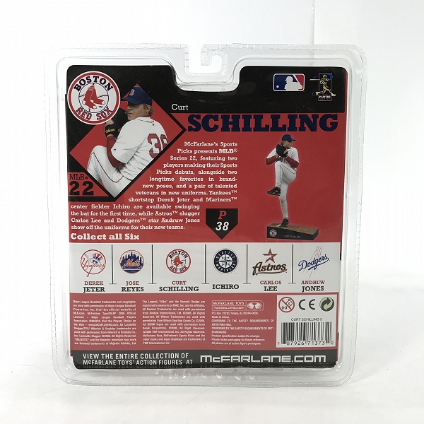 実際に弊社で買取させて頂いた【未開封】McFARLANE TOYS/マクファーレントイズ ボストン・レッドソックス #38 Curt SCHILLING  フィギュアの画像 2枚目