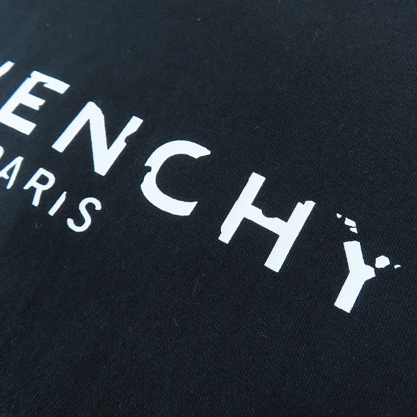 実際に弊社で買取させて頂いた【JPタグ】GIVENCHY/ジバンシィ 20SS ヴィンテージロゴ スリムフィットクルーネック半袖Tシャツ BM70K93002/XSの画像 6枚目