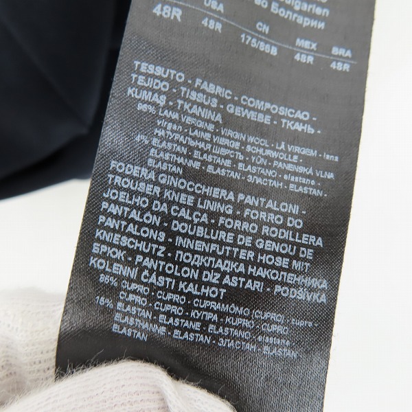 実際に弊社で買取させて頂いたGIORGIO ARMANI/ジョルジオアルマーニ ウール混 スラックスパンツ 48Rの画像 4枚目