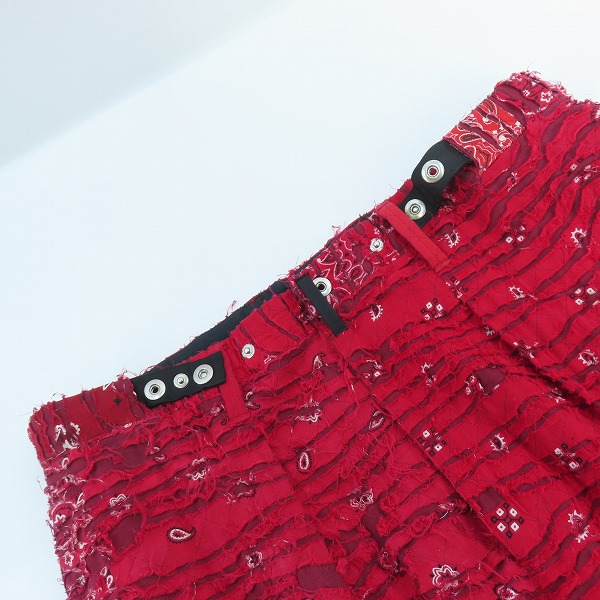 実際に弊社で買取させて頂いたchildren of the discordance × poliquant/チルドレンオブザディスコーダンス×ポリクワント バンダナ キルティング パンツの画像 3枚目