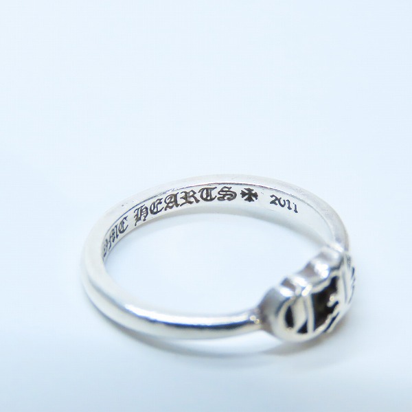 実際に弊社で買取させて頂いたCHROME HEARTS/クロムハーツ バブルガムリング ｗ/CHロゴ 5.5号の画像 7枚目