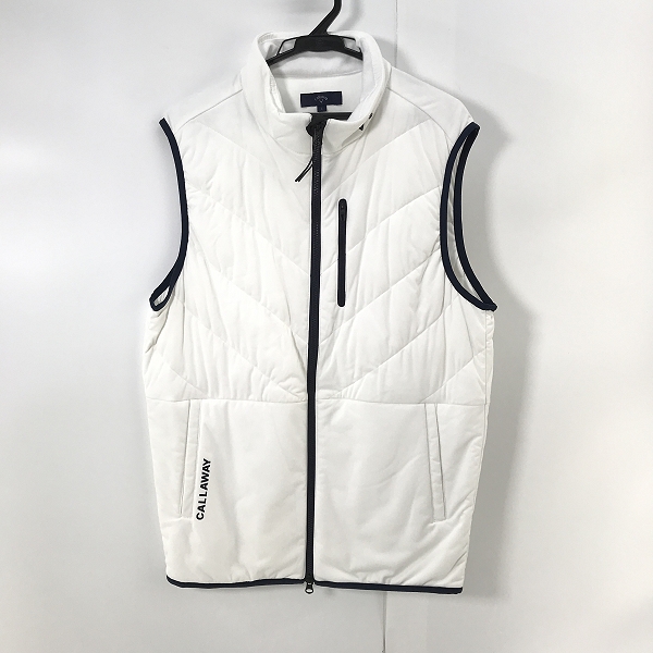 実際に弊社で買取させて頂いたCallaway/キャロウェイ 中綿ベスト ホワイト H22216100/L