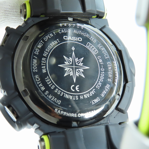 実際に弊社で買取させて頂いたG-SHOCK/Gショック FROGMAN/フロッグマン 海上保安制度創設70周年記念 タフソーラー GWF-D1000JCG-9JRの画像 3枚目