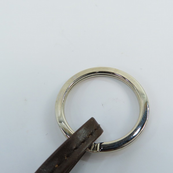 実際に弊社で買取させて頂いたJOHN LOBB/ジョンロブ  POMPOM KEYRING/キーホルダー キーリング ダークブラウンの画像 5枚目