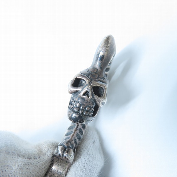 実際に弊社で買取させて頂いたTRAVIS WALKER/トラヴィスワーカー スカルダガー キーフックの画像 6枚目