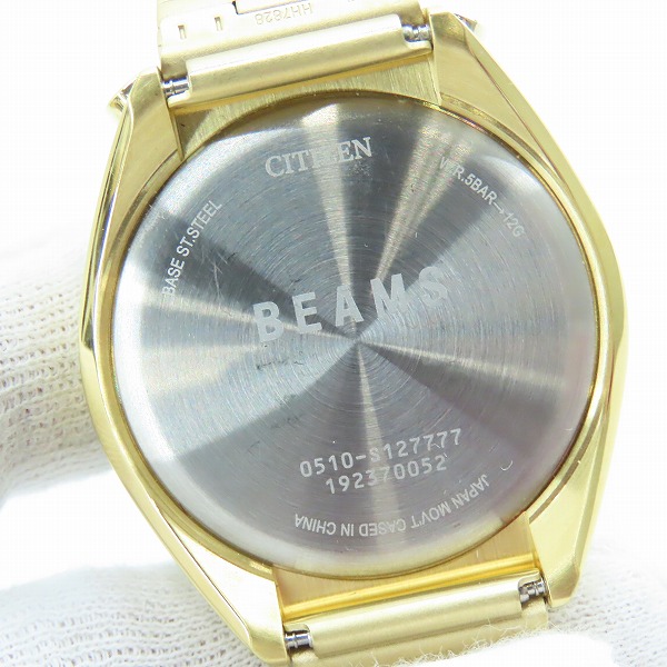 実際に弊社で買取させて頂いたCITIZEN×BEAMS/シチズン×ビームス Tsuno Chrono/ツノクロノ 0510-S127777の画像 4枚目