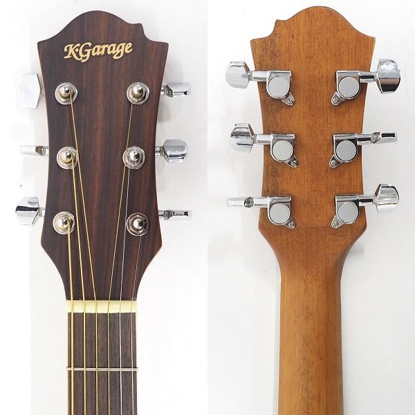 実際に弊社で買取させて頂いた★K.GARAGE/Kガレージ  EA-400 BRB エレアコ/アコースティックギター/アコギ ソフトケース付の画像 2枚目