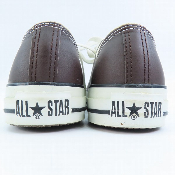 実際に弊社で買取させて頂いたCONVERSE/コンバース LEATHER ALL STAR OX/レザー オールスター ブラウン 1B418/26.0の画像 1枚目
