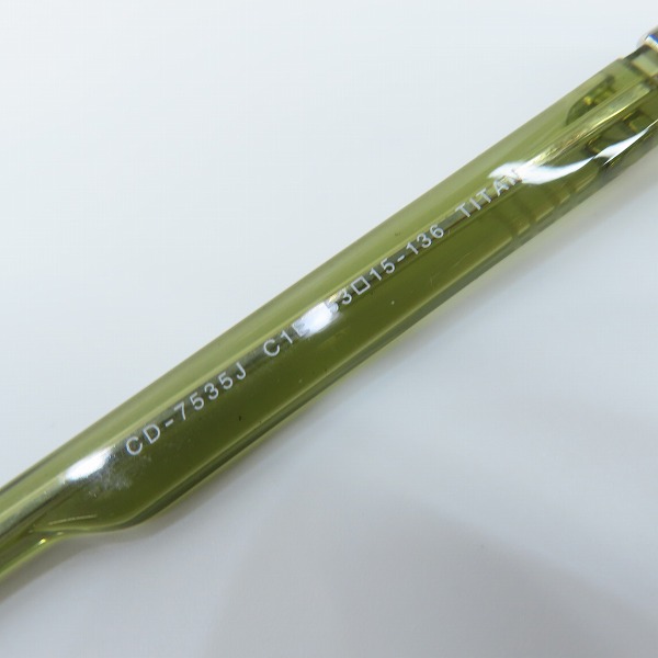 実際に弊社で買取させて頂いたChristian Dior/クリスチャンディオール 度入り眼鏡/メガネフレーム CD-7535Jの画像 5枚目