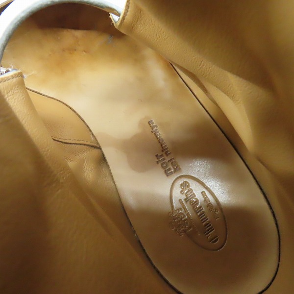 実際に弊社で買取させて頂いたnoir keininomiya ×church's/ノワール・ケイニノミヤ(ギャルソン)×チャーチ メリージェーンブーツ/シルバー/37の画像 6枚目