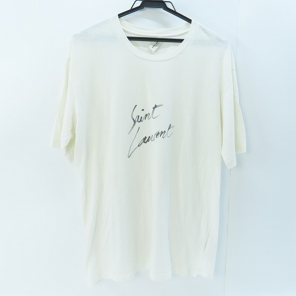 実際に弊社で買取させて頂いた【JPタグ】SAINT LAURENT PARIS/サンローランパリ シグネチャーロゴ Tシャツ 480406 YB1GN/S