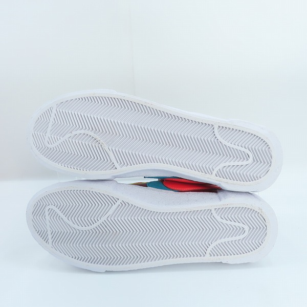 実際に弊社で買取させて頂いた【未使用】NIKE×SACAI×KAWS/ナイキ×サカイ×カウズ BLAZER LOW Team Red ブレーザー DM7901-600 26.5の画像 2枚目