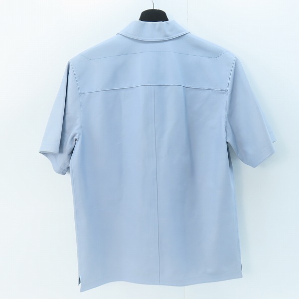 実際に弊社で買取させて頂いたdunhill london/ダンヒル ロンドン カーフスキン スナップボタン半袖シャツ Sの画像 1枚目