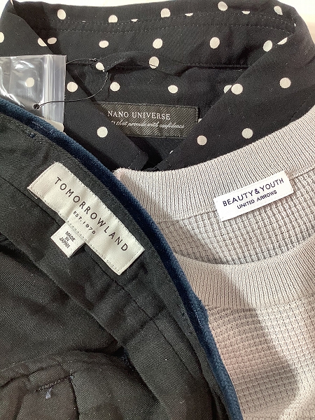 実際に弊社で買取させて頂いた【おまとめ/未使用含む】トゥモローランド/ユナイテッドアローズ /ナノユニバース等 プルオーバーパーカー/長袖シャツ 他の画像 1枚目