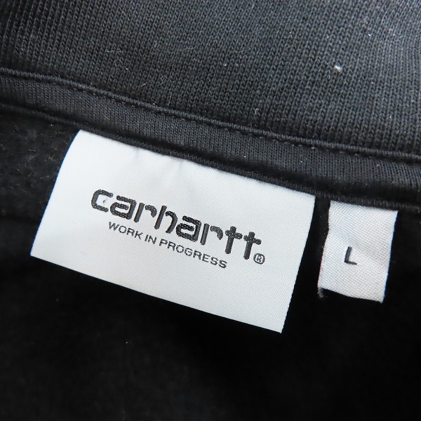 実際に弊社で買取させて頂いたCarhartt/カーハート  ハーフジップアメリカンスクリプトスウェットシャツ/I027014/Lの画像 2枚目