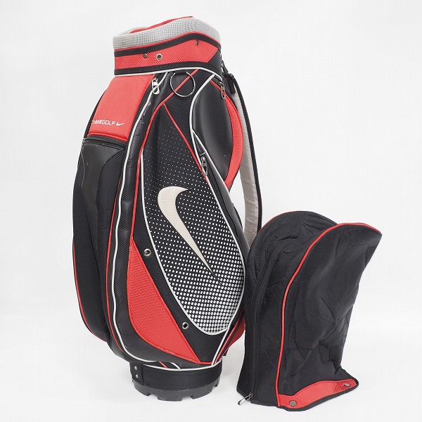 実際に弊社で買取させて頂いたNIKE GOLF/ナイキ ゴルフ BG0232 EZ2 6分割キャディバッグ ブラックｘレッドの画像 1枚目