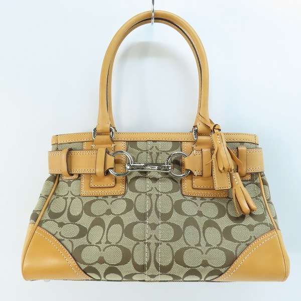 実際に弊社で買取させて頂いたCOACH/コーチ ハンプトンズ ミディアムキャリーオール ハンドバック G0873-F10245