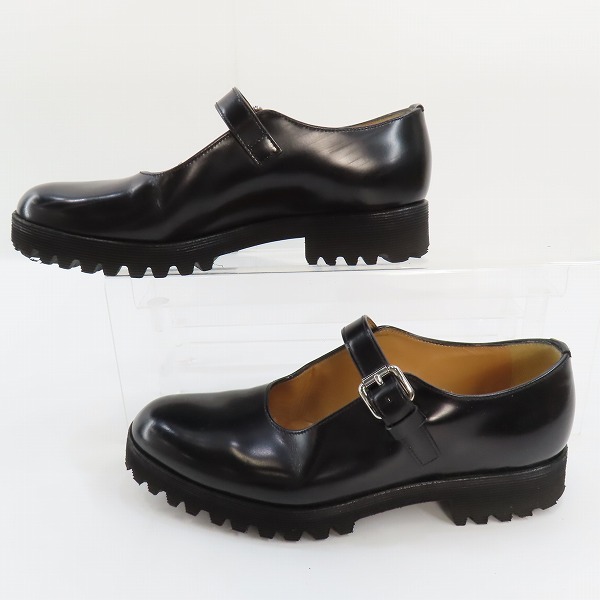 実際に弊社で買取させて頂いたnoir keininomiya ×church's/ノワール・ケイニノミヤ(ギャルソン)×チャーチ メリージェーンシューズ/ブラック/36の画像 3枚目