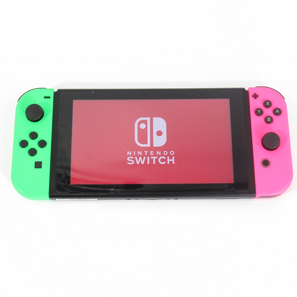 実際に弊社で買取させて頂いた任天堂 Nintendo Switch/ニンテンドー スイッチ 本体 ネオングリーン/ネオンピンク HAC-001/015/016/007【簡易動作確認済】の画像 1枚目