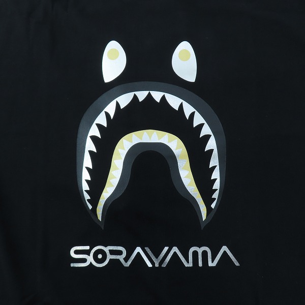 実際に弊社で買取させて頂いた【未使用】A BATHING APE/アベイシングエイプ HAJIME SORAYAMA SHARK TEE 空山基 シャークTシャツ 1H23110945/XLの画像 5枚目