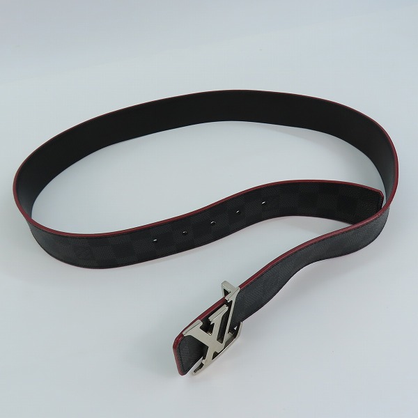 実際に弊社で買取させて頂いたLOUIS VUITTON/ルイ・ヴィトン ダミエ グラフィット サンチュール ベルト M9426 100/40の画像 7枚目