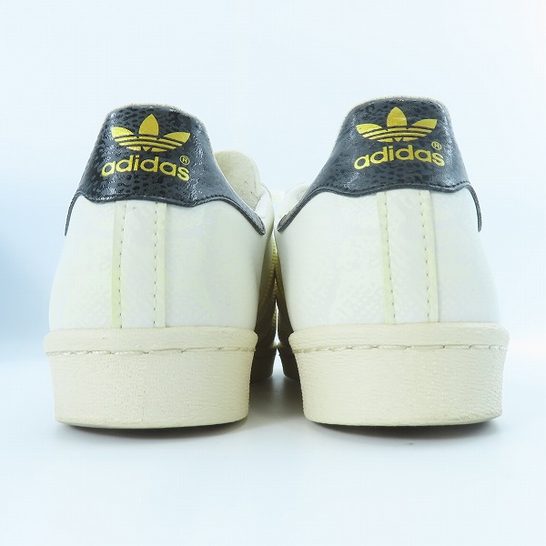 実際に弊社で買取させて頂いたadidas×atmos/アディダス×アトモス SUPER STAR 80s GSNK/スーパースター グロー イン ザ ダーク スネーク/M25977/26.5の画像 1枚目