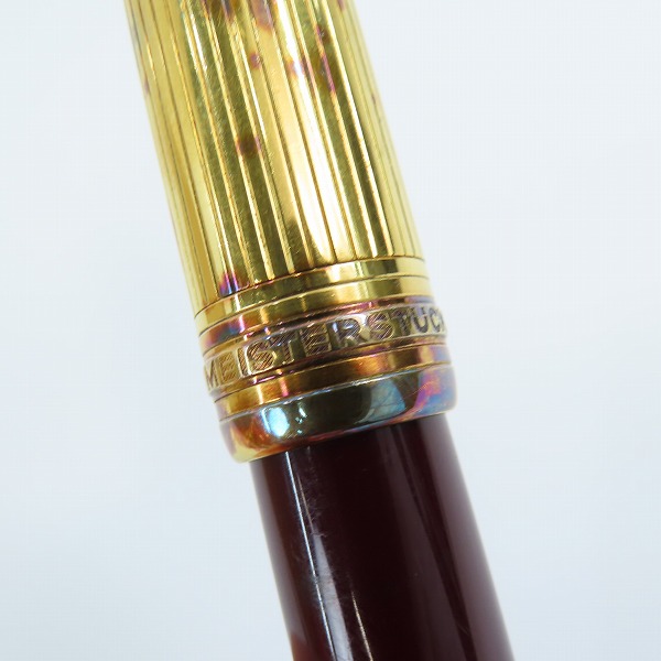 実際に弊社で買取させて頂いたMONTBLANC/モンブラン MEISTER STUCK 146/METAL3/SILVER925 万年筆 ペン先18Kの画像 5枚目