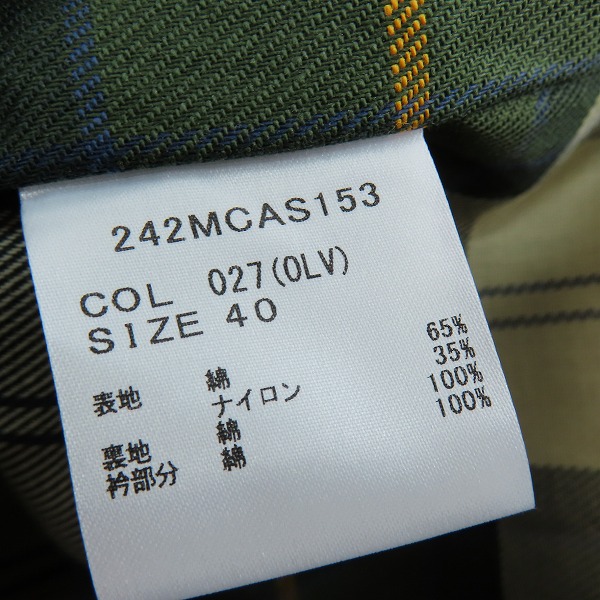 実際に弊社で買取させて頂いた【未使用】Barbour/バブアー GLR別注 トランスポート ビデイル ジャケット 242MCAS153/40の画像 3枚目