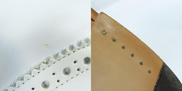 実際に弊社で買取させて頂いたTrickers/トリッカーズ MOLTON/モールトン カントリーブーツ ウイングチップ ホワイト M2508/9の画像 6枚目