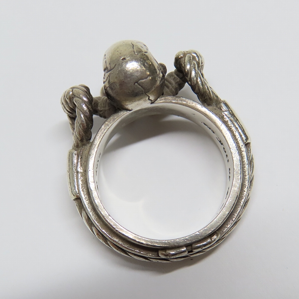 実際に弊社で買取させて頂いたCHROME HEARTS/クロムハーツ FOTI HARRIS CABLE RING/フォティ ハリス ケーブルリング 16.5号の画像 5枚目