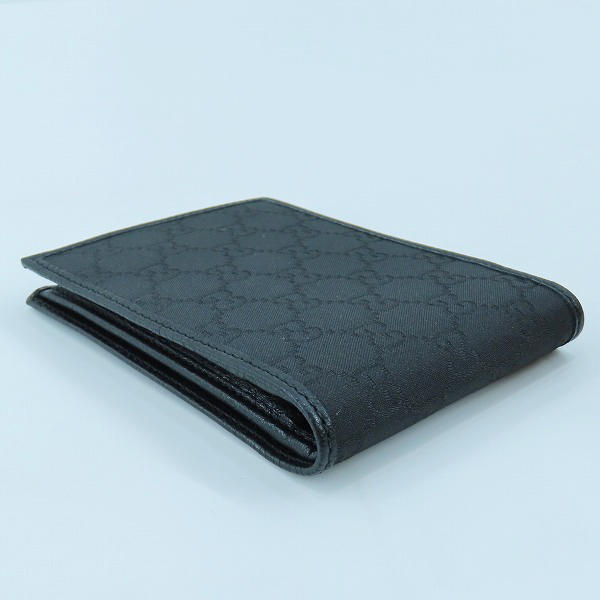 実際に弊社で買取させて頂いたGUCCI/グッチ GGナイロン × レザー切替 二つ折り財布 292534の画像 2枚目