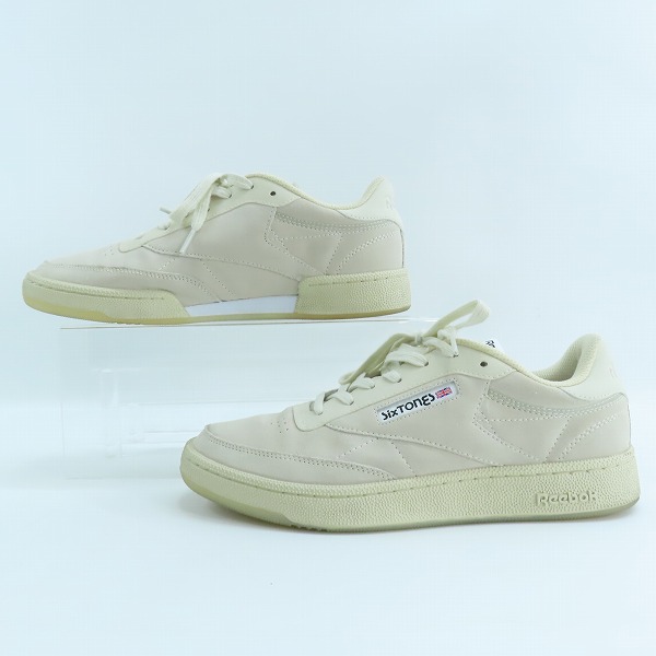 実際に弊社で買取させて頂いたSixTONES × Reebok/ストーンズ×リーボック Club C 85 Vintage/クラブC 85 ヴィンテージ RB00018 BG/27.5の画像 3枚目
