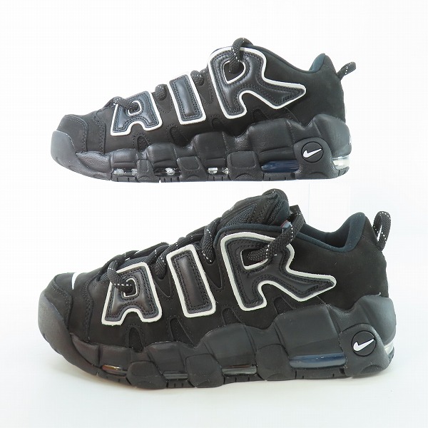 実際に弊社で買取させて頂いた【未使用】NIKE×AMBUSH/ナイキ×アンブッシュ AIR MORE UP TEMPO LOW SP/エアモアアップテンポ ロー ブラック FB1299-001/29の画像 3枚目