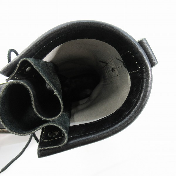 実際に弊社で買取させて頂いたWHITES BOOTS/ホワイツブーツ レース アップブーツ ロングブーツ ブラックの画像 4枚目