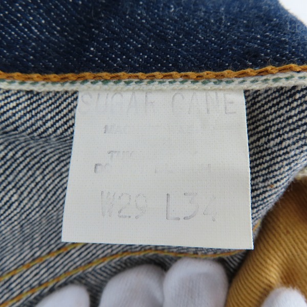実際に弊社で買取させて頂いた【未使用】SUGAR CANE/シュガーケーン  デニムパンツ M41200E/29-34の画像 3枚目
