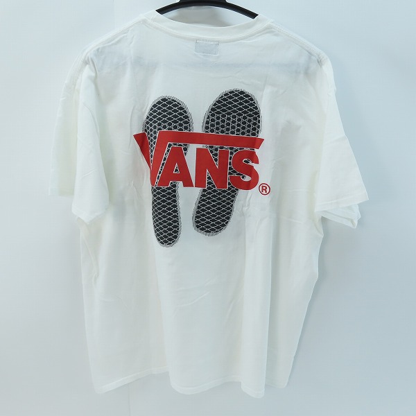 実際に弊社で買取させて頂いたSTANDARD CALIFORNIA×VANS/スタンダードカリフォルニア×バンズ Factory Team Tee コラボTシャツ 白/XLの画像 1枚目