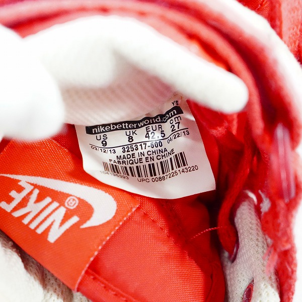 実際に弊社で買取させて頂いたNIKE/ナイキ VANDAL HIGH SUPREME VNTG/ヴァンダル ハイ サプリーム ビンテージ 325317-600/27の画像 5枚目