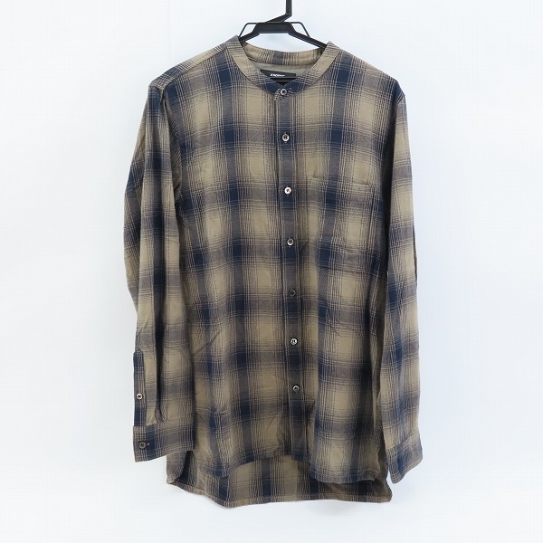 実際に弊社で買取させて頂いたKAZUYUKI KUMAGAI ATTACHMENT/カズユキクマガイアタッチメント チェック柄 長袖シャツ AS62-240/2