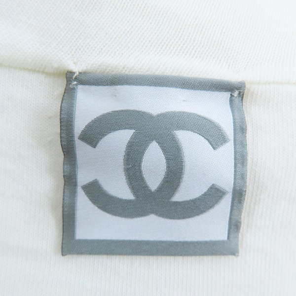 実際に弊社で買取させて頂いた【JPタグ】CHANEL/シャネル ヴィンテージ スポーツライン ココマーク 長袖 パイルパーカー P27683V20082 M4260/38の画像 2枚目