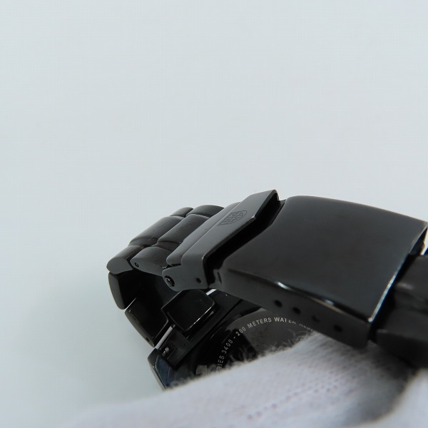 実際に弊社で買取させて頂いたLUMINOX/ルミノックス NIGHTHAWK/ナイトホーク F-117 クオーツ 黒文字盤 腕時計 3400の画像 6枚目