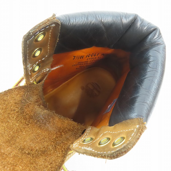 実際に弊社で買取させて頂いたTimberland/ティンバーランド プレミアム 6インチ ウォータープルーフ ブーツ 10061/7.5Wの画像 4枚目