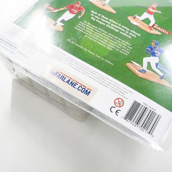 実際に弊社で買取させて頂いた【未開封】McFARLANE TOYS/マクファーレントイズ ビッグリーグ ホームランチャレンジ 2003 TROY GLAUS フィギュアの画像 7枚目