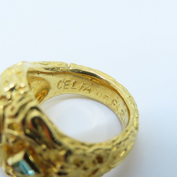 実際に弊社で買取させて頂いたCelia de Flers/セリー デ フレール リバティーン ルビー リング 9号の画像 6枚目