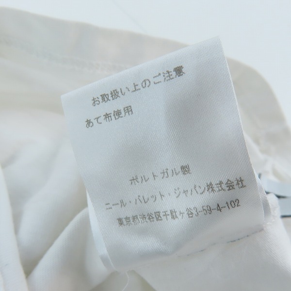 実際に弊社で買取させて頂いたNeil Barrett/ニールバレット 21SS HAWAIIAN FAIR ISLE THUNDERBOLT SHIRT サンダーボルトTシャツ PBJT108 E508S/XLの画像 5枚目