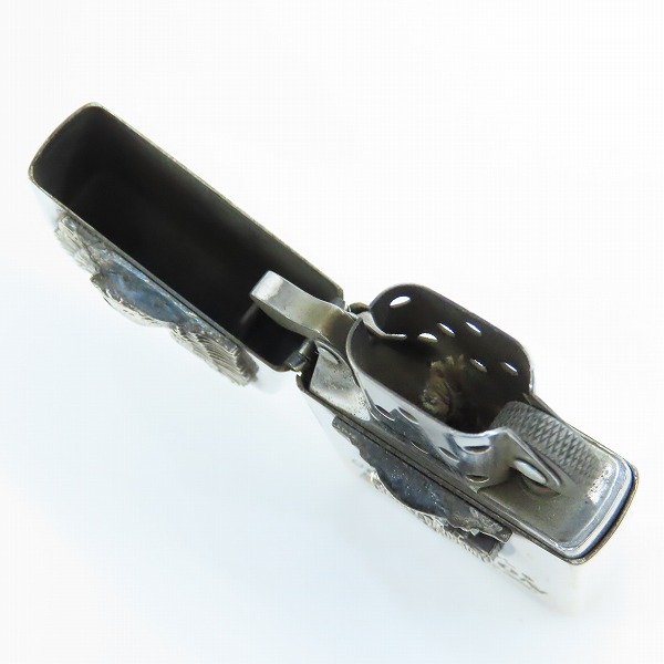 実際に弊社で買取させて頂いたZIPPO/ジッポー Harley-Davidson/ハーレーダビッドソン イーグルメタル エンジン型台座/スタンド付き/1995年製の画像 5枚目