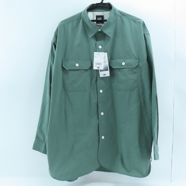 実際に弊社で買取させて頂いた【未使用】Canterbury/カンタベリー 長袖 シャツジャケット RA72053/XL