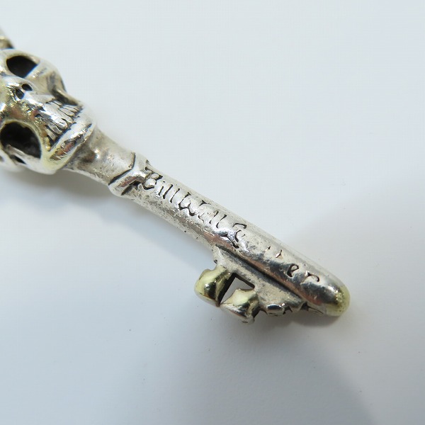 実際に弊社で買取させて頂いたBILL WALL LEATHER/BWL/ビルウォールレザー グッドラックスカルキーペンダントの画像 5枚目