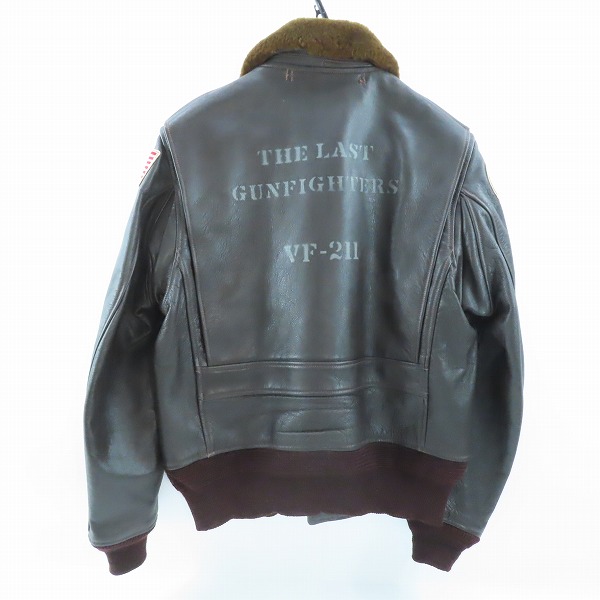 実際に弊社で買取させて頂いたBUZZ RICKSON'S/バズリクソンズ Type G-1 レザーフライトジャケット パッチ付き BR80314/40の画像 1枚目