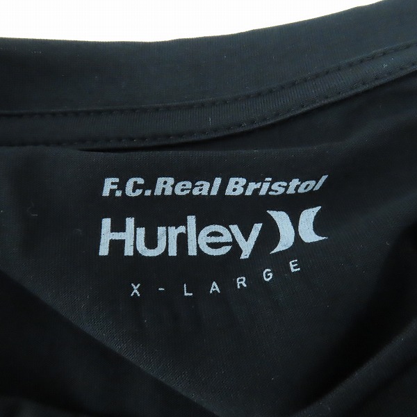 実際に弊社で買取させて頂いた【未使用】F.C.Real Bristol/エフシーレアルブリストル  Hurley TEAM/ハーレー チーム Tシャツ/XLの画像 2枚目
