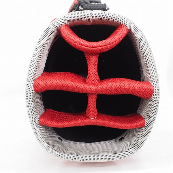 実際に弊社で買取させて頂いたNIKE GOLF/ナイキ ゴルフ BG0232 EZ2 6分割キャディバッグ ブラックｘレッドの画像 3枚目